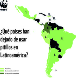 ¿Qué países han dejado de usar pitillos en Latinoamérica?